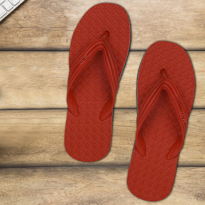 MIGOLITE Men Flip Flops(Red , 6)