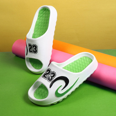 ISHAAN TASHAN Men Stylish Treding Light Weight Comfortable Waterproof Slides(Green , 7)