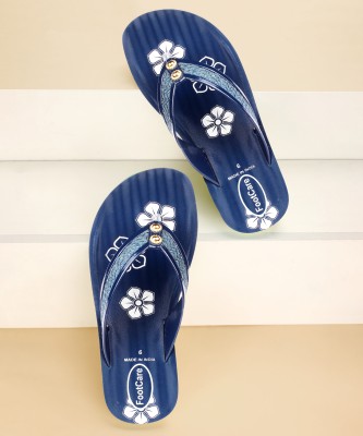 FOOT CARE Women Slippers(Blue , 8)