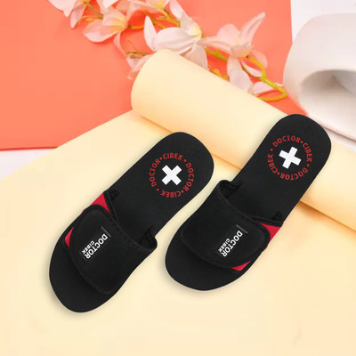 CIBEK Women Flip Flops(Red, Black , 7)