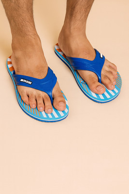 KHADAU Men Flip Flops(Multicolor , 6)