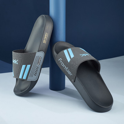 CAMPUS Men Slides(Grey, Black , 9)