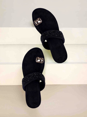 Ancestor collection Women Slides(Black , 7)