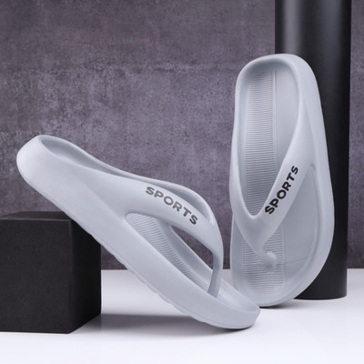 Oxygen Men Flip Flops(Grey , 8)