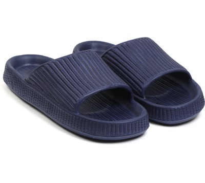 TOMSY CHOICE Men Slides(Blue , 8)