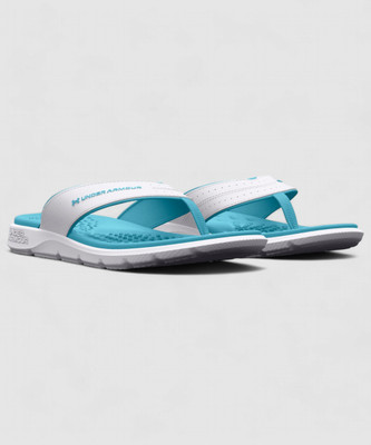 UNDER ARMOUR Men UA W Ignite Pro Marbella Slides(White , 4.5)