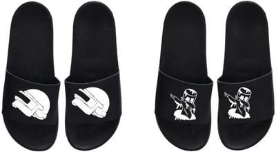 nvisan Men Slides(White, White , 6)