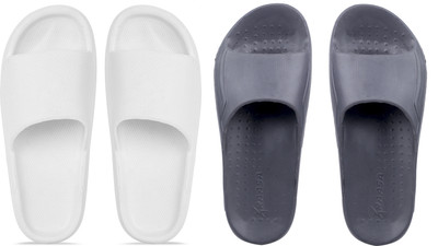 Knot n Lace Men Slides(Off White , 8)