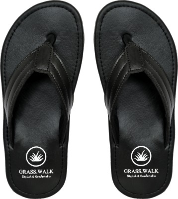 GRASS WALK Men Slippers(Black 9)