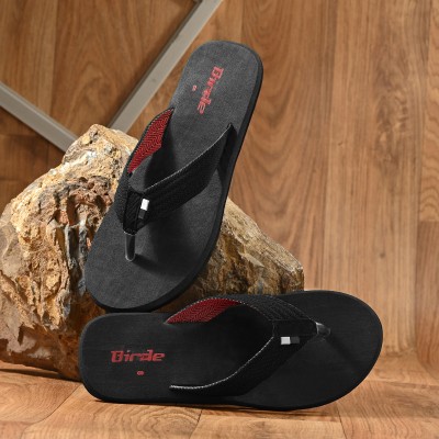 BIRDE Men Comfortable Regular Wear Slippers Flip Flop For Men Flip Flops(Black 7)