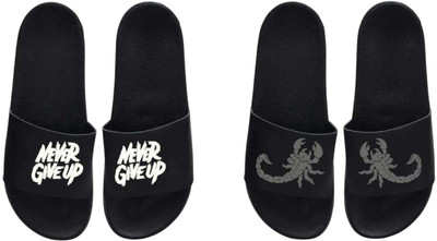 nvisan Men Slides(Grey, White, Black , 8)