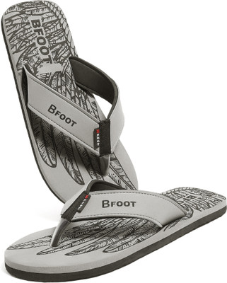BFOOT Men Slippers(Grey , 8)