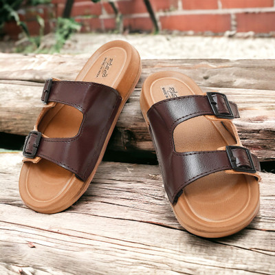 pisco Women Slides(Brown , 3)