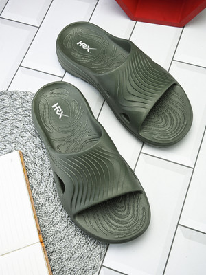 HRX by Hrithik Roshan Men Slides(Green , 6)