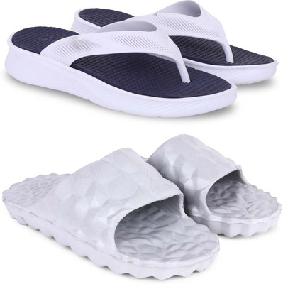 Pampy Angel Men Slippers(Blue, Grey , 7)