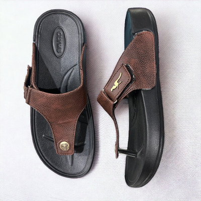 ASRON Men Slippers(Brown , 8)