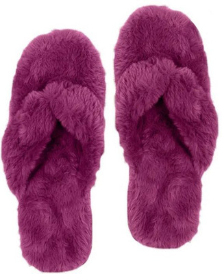 rexizone Women Flip Flops(Purple , 7)