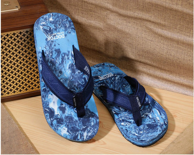 DOCTOR EXTRA SOFT Men Flip Flops(Navy , 13)