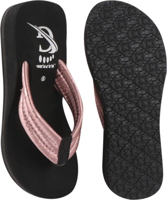 PRIKSH FOOTWEAR Men Flip Flops(Purple, Black , 5)