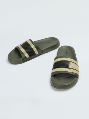 MAX Men Flip Flops(Green , 7)