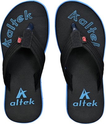 Altek Men Flip Flops(Blue , 9)