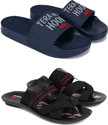 Pennen Men Slippers(Black , 6)