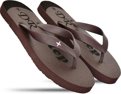 DR STTEP Men Orthopedic Slippers for Men Comfort Fit Soft Cushion Lightweight Slippers(Brown , 10)