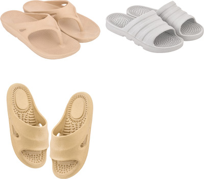 Feel alive Men Slippers(Multicolor , 7)