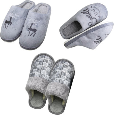 Mahi Enterprises Men Flip Flops(Grey, Grey, Grey , 7)