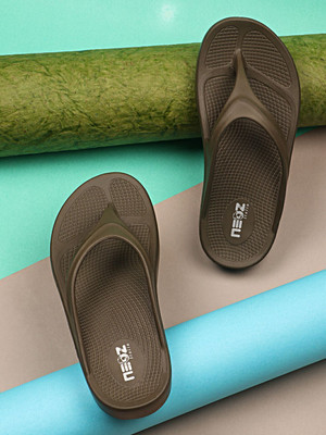 Neoz Women Levirex Lightweight with Arch Support Durable Anti-Skid & Stylish Dailywear| Slippers(Green , 6)