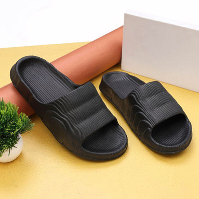 ERANC Men Slippers(Black , 9)