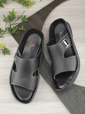 APPELON Men Slides(Black , 7)