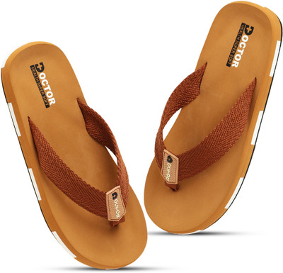 Doctor Health Super Soft Men Slippers(Tan , 8)