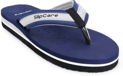 SLIPCARE Women slippers for women Ortho-Care Diabetic Orthopaedic Comfort Dr Slippers Chappal Flip Flops(Navy, Blue , 7)