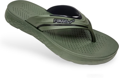 FLITE Men Flip Flops(Olive , 10)