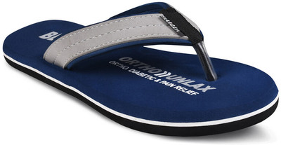 Belizza Men Flip Flops(Navy , 6)