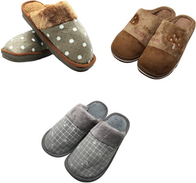 Mahi Enterprises Men Flip Flops(Brown, Brown, Grey , 6)