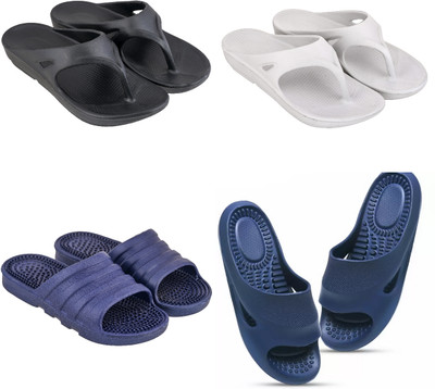 Feel alive Men Slippers(Multicolor , 10)