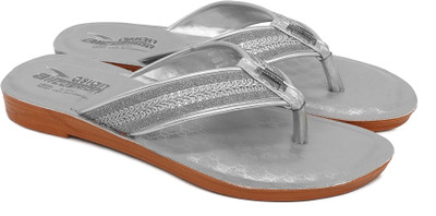 asian Women Slippers(Silver , 5)