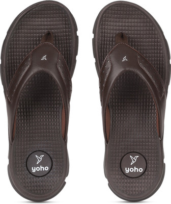 yoho Men Men Slipper Arch support Ortho Comfortable Stylish breathable Slippers(Brown , 7)