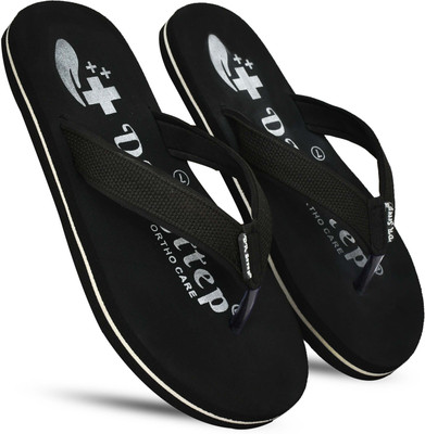 DR STTEP Men Slippers(Black , 8)