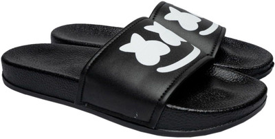 house of common Men Slides(Black , 11)