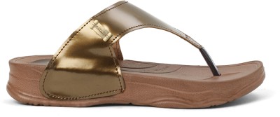 Cozy Wear Women Flats(Gold , 8)