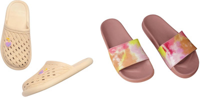 Belgium Beauty Women Flip Flops(Multicolor , 5)