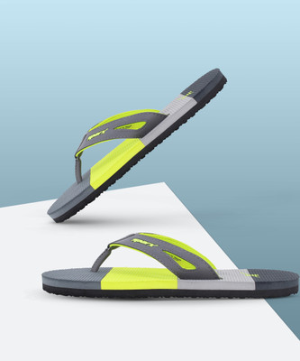 Sparx Men Flip Flops(Black, Green, Grey , 7)