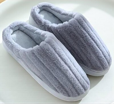 WOLVESDEN Women Flip Flops(Grey , 9)