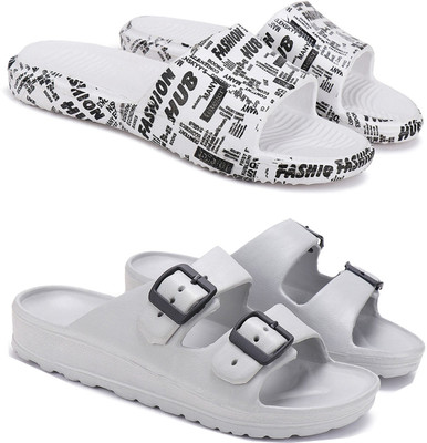 ORICUM Men Slides(White , 7)