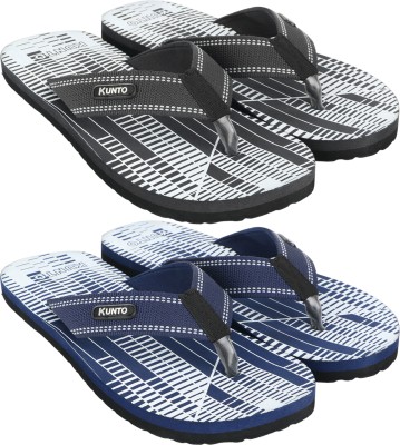 KUNTO Men Flip Flops(Multicolor , 9)