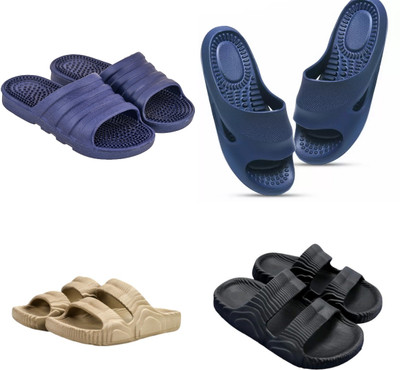Feel alive Men Slippers(Multicolor , 9)