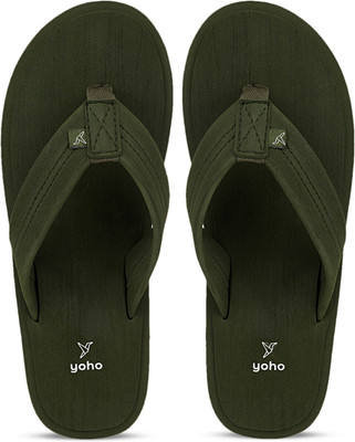 yoho Men Bubbles Men Ortho slippers Soft and comfortable for Men Slippers(Olive , 7)